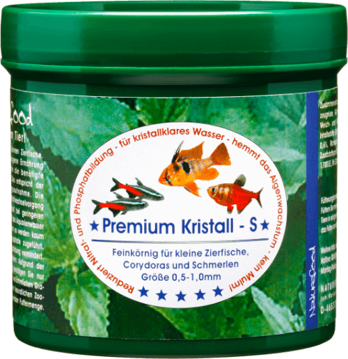 Naturefood Premium Kristall S – hochwertiges Hauptfutter für kleine Zierfische aus dem Sortiment von Aquarissimo