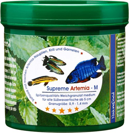 Naturefood Supreme Artemia M – hochwertiges Futter für Zierfische aus dem Sortiment von Aquarissimo
