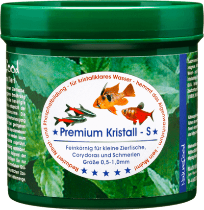 Naturefood Premium Kristall S – hochwertiges Hauptfutter für kleine Zierfische aus dem Sortiment von Aquarissimo