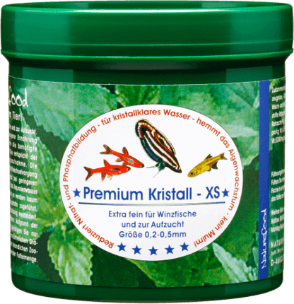 Naturefood Premium Kristall XS – spezielles Zierfischfutter für kleine Fische aus dem Sortiment von Aquarissimo