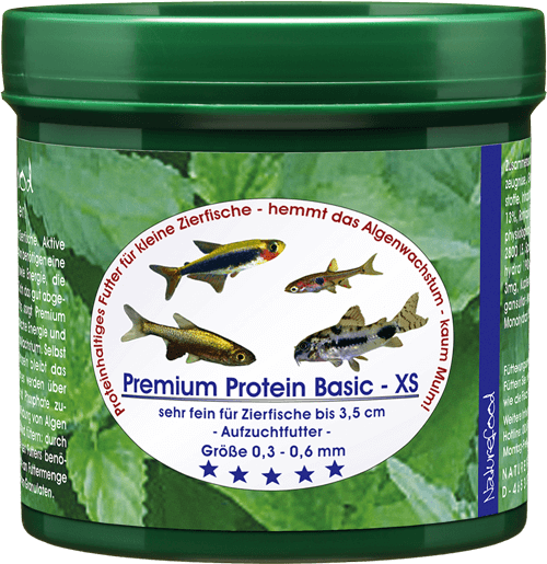 Naturefood Premium Protein Basic XS – proteinreiches Hauptfutter für kleine Zierfische bei Aquarissimo