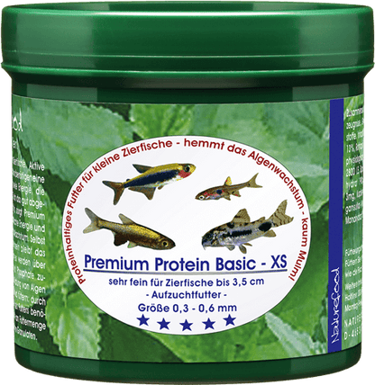 Naturefood Premium Protein Basic XS – proteinreiches Hauptfutter für kleine Zierfische bei Aquarissimo
