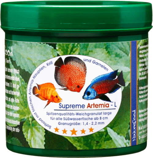 Naturefood Supreme Artemia L – hochwertiges Granulatfutter für Zierfische aus dem Sortiment von Aquarissimo