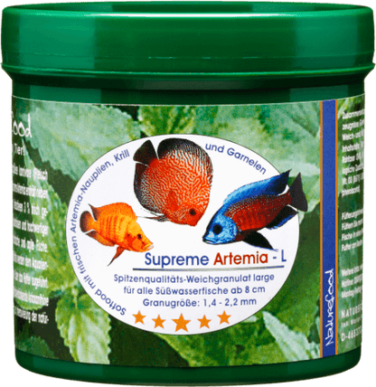 Naturefood Supreme Artemia L – hochwertiges Granulatfutter für Zierfische aus dem Sortiment von Aquarissimo