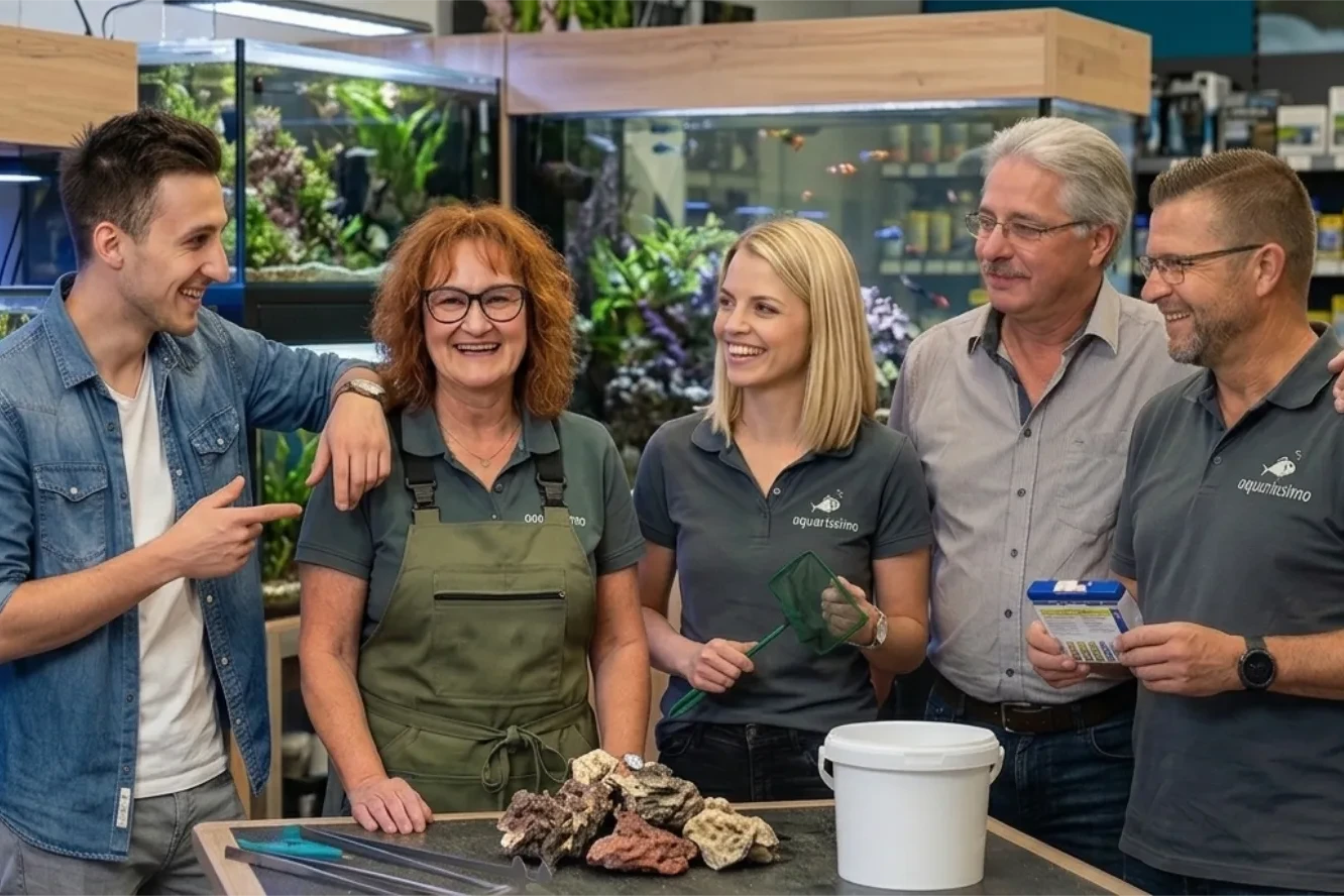 Unser Team vom Aquarissimo-Shop – kompetente Ansprechpartner für Aquaristik-Bedarf